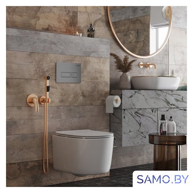 Унитаз подвесной Roxen Simple Compact в комплекте с инсталляцией StounFix Dual Fresh 6 в 1 943570 (кнопка: хром матовый) - Изображение №13 — Интернет-магазин samo.by