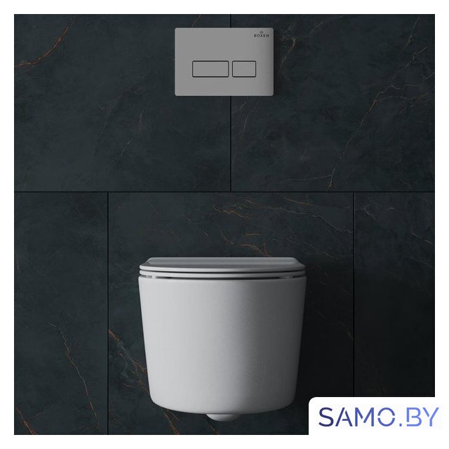 Унитаз подвесной Roxen Simple Compact в комплекте с инсталляцией StounFix Dual Fresh 6 в 1 943570 (кнопка: хром матовый) - Изображение №12 — Интернет-магазин samo.by