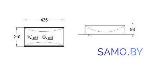 Умывальник SantiLine SL-2023R - Изображение №2 — Интернет-магазин samo.by