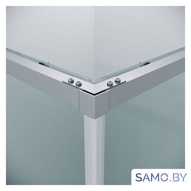 Душевой уголок Grossman Galaxy 100x100x195 300.K33.01.1010.10.00 (хром/прозрачное стекло) - Изображение №4 — Интернет-магазин samo.by