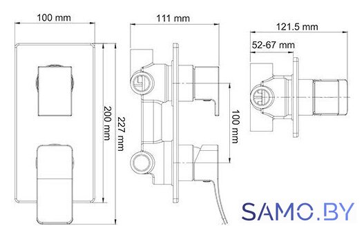 Душевая система  Wasserkraft A171619 - Изображение №24 — Интернет-магазин samo.by