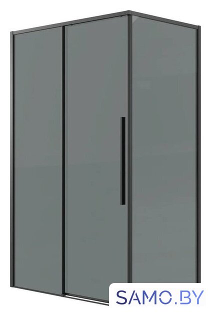 Душевой уголок Grossman Galaxy 100х100х195 120.K33.01.1010.21.10 (черный матовый/тонированное стекло) - Изображение №1 — Интернет-магазин samo.by