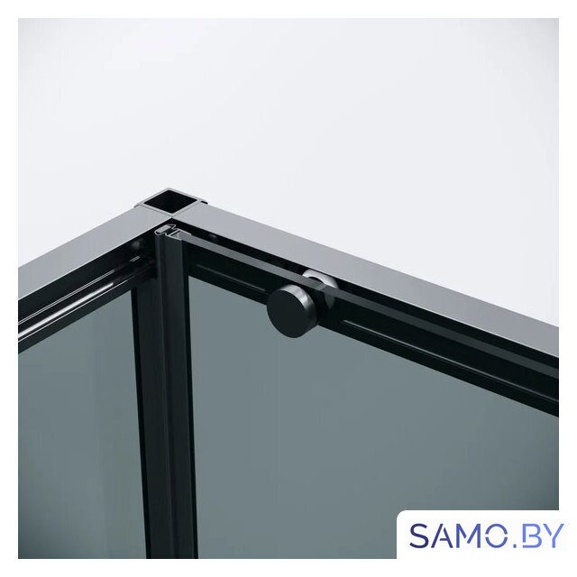Душевой уголок Grossman Galaxy 100х100х195 120.K33.01.1010.21.10 (черный матовый/тонированное стекло) - Изображение №4 — Интернет-магазин samo.by