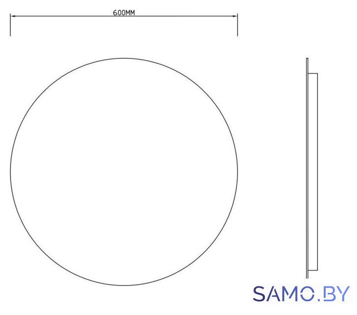  Roxen Зеркало Brimen 510195-60AF 60x60 - Изображение №13 — Интернет-магазин samo.by