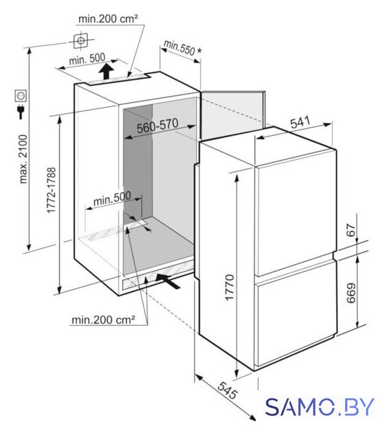 Холодильник Liebherr ICNSf 5103 Pure NoFrost - Изображение №3 — Интернет-магазин samo.by