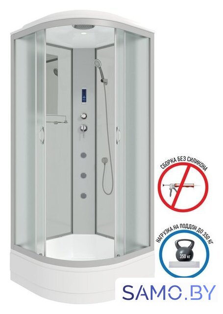 Душевая кабина Niagara NG-3301-14F 90x90x215 (матовое стекло) - Изображение №3 — Интернет-магазин samo.by