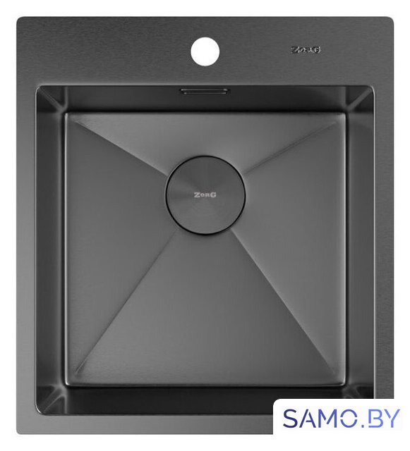 Кухонная мойка ZorG Zerox 46 IF PVD Gunblack - Изображение №3 — Интернет-магазин samo.by