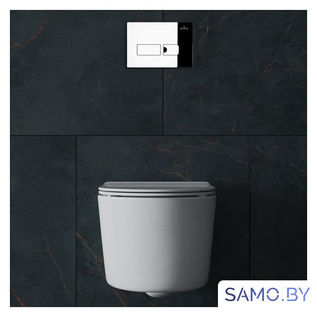 Унитаз подвесной Roxen Simple Compact в комплекте с инсталляцией StounFix Dual Fresh 6 в 1 932469 (кнопка: хром глянец) - Изображение №14 — Интернет-магазин samo.by