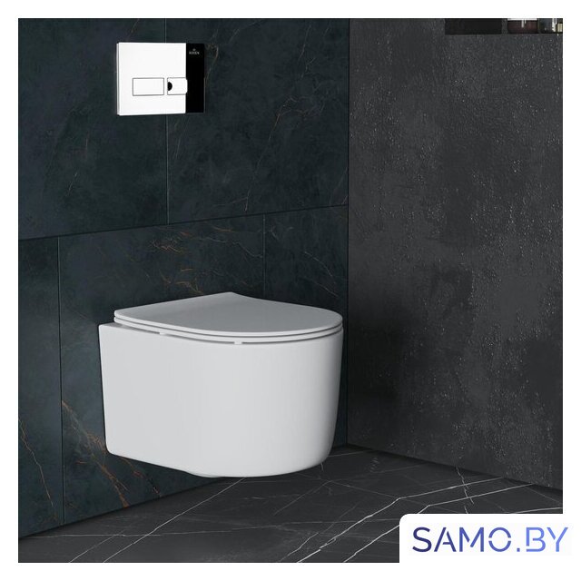 Унитаз подвесной Roxen Simple Compact в комплекте с инсталляцией StounFix Dual Fresh 6 в 1 932469 (кнопка: хром глянец) - Изображение №13 — Интернет-магазин samo.by