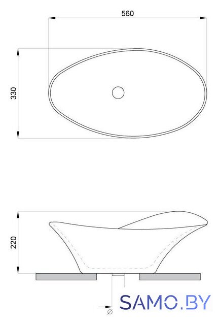 Умывальник Lavinia Boho Bathroom Sink Slim 33311115 - Изображение №6 — Интернет-магазин samo.by