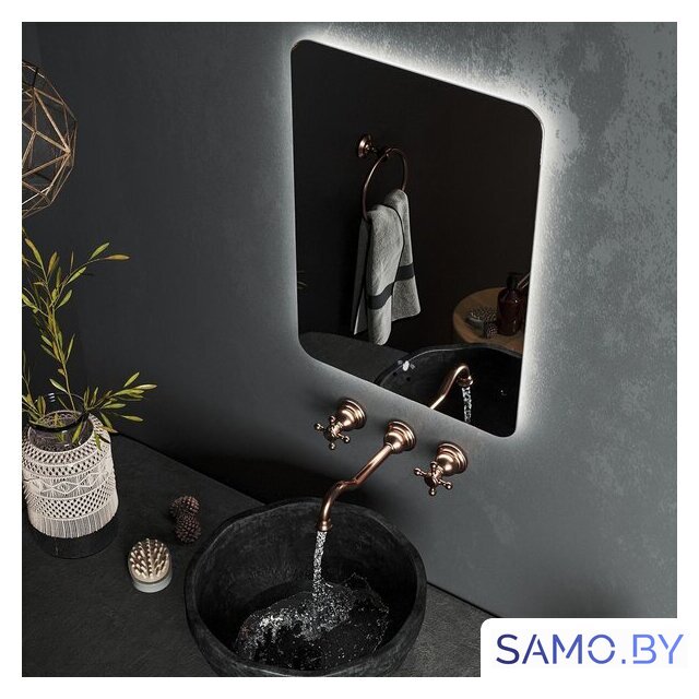  Roxen Зеркало Bella smart touch 510055-50ST (с бесконтактным сенсором и подсветкой) - Изображение №4 — Интернет-магазин samo.by