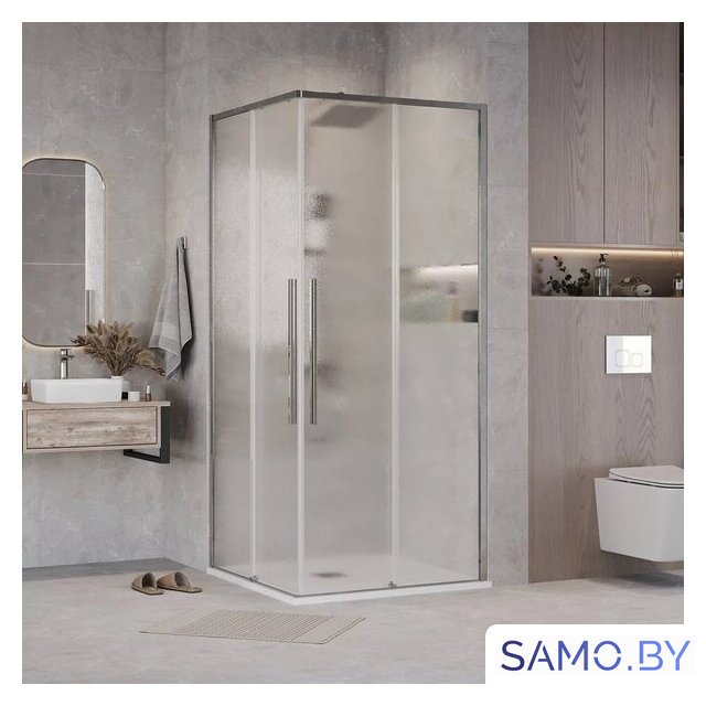 Душевой уголок Grossman Galaxy 80x80x195 300.K33.01.8080.10.02 (хром/шиншилла стекло) - Изображение №15 — Интернет-магазин samo.by