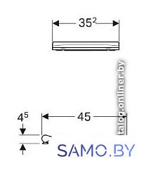 Сиденье для унитаза Geberit Smyle Square 500.239.01.1 - Изображение №2 — Интернет-магазин samo.by