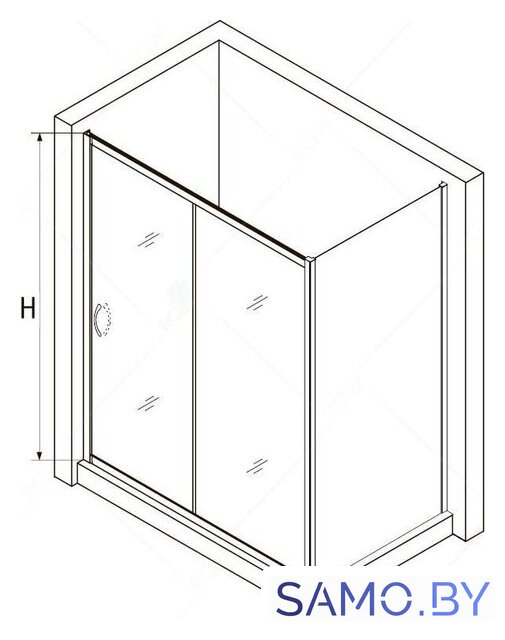 Душевой уголок RGW PA-76-1B (PA-016B + Z-060-2B) 350876138-14 130x80 (черный/прозрачное стекло) - Изображение №3 — Интернет-магазин samo.by