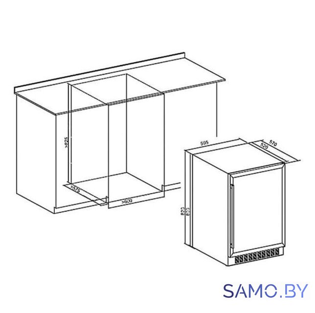 Винный шкаф MAUNFELD MBWC-135S54 - Изображение №2 — Интернет-магазин samo.by