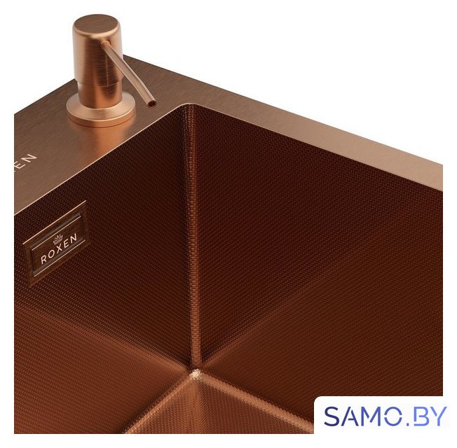 Кухонная мойка Roxen Simple 560220-60BR-GR бронза/текстурная PVD покрытие (с коландером и дозатором) - Изображение №14 — Интернет-магазин samo.by
