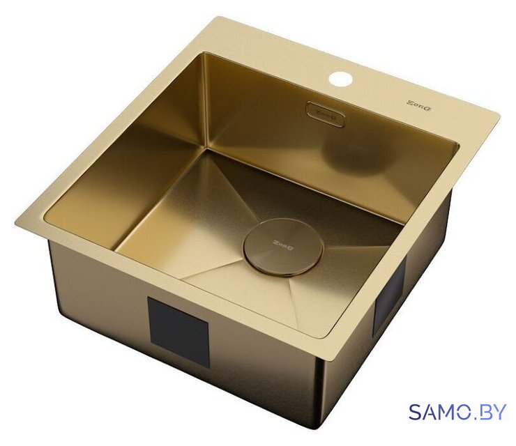 Кухонная мойка ZorG Zerox 46 IF PVD Gold - Изображение №2 — Интернет-магазин samo.by