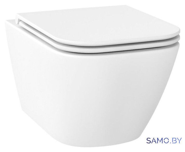Унитаз подвесной Wellsee Pure BY Wellsee RimFree 182603001 (чаша, пневмокрышка, матовый белый) - Изображение №1 — Интернет-магазин samo.by
