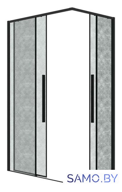 Душевой уголок Grossman Galaxy 90x70x195 300.K33.01.9070.21.02 (черный матовый/шиншилла стекло) - Изображение №12 — Интернет-магазин samo.by