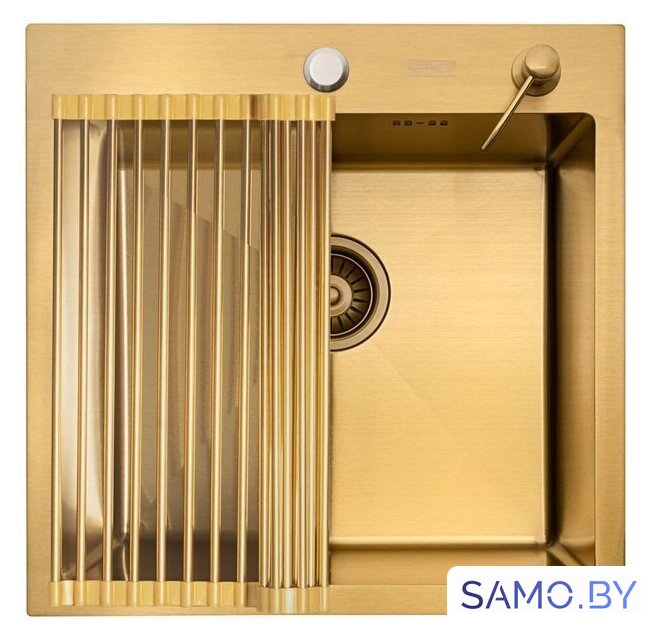 Кухонная мойка ARFEKA ECO AR мойка 500*500, роллер-мат, дозатор Gold - Изображение №2 — Интернет-магазин samo.by