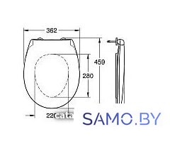 Сиденье для унитаза Grohe Bau 39493000 - Изображение №4 — Интернет-магазин samo.by