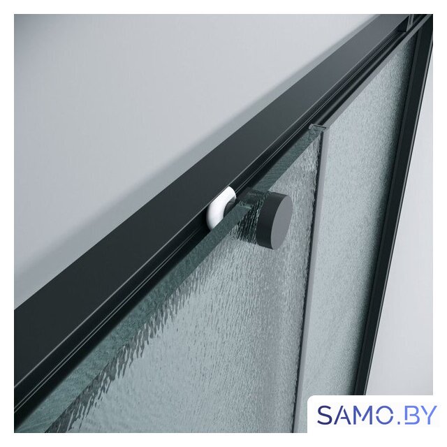 Душевой уголок Grossman Galaxy 80x80x195 300.K33.01.8080.21.02 (черный матовый/шиншилла стекло) - Изображение №4 — Интернет-магазин samo.by