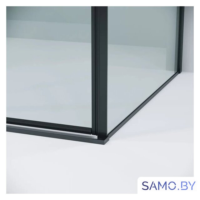 Душевой уголок Grossman Galaxy 100х100х195 120.K33.01.1010.21.00 (черный матовый/прозрачное стекло) - Изображение №3 — Интернет-магазин samo.by