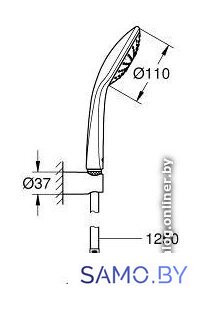 Душевой гарнитур  Grohe Euphoria 110 Mono [27354000] - Изображение №2 — Интернет-магазин samo.by