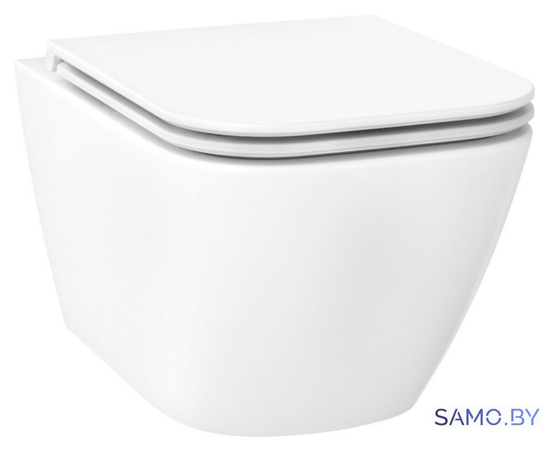 Унитаз подвесной Wellsee Pure BY Wellsee RimFree 182602001 (чаша, пневмокрышка, глянцевый белый) - Изображение №1 — Интернет-магазин samo.by