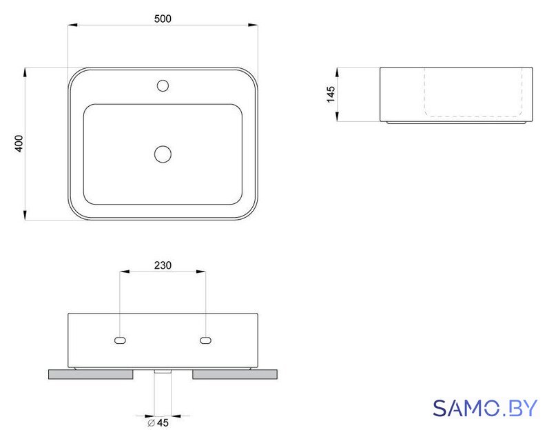 Умывальник Lavinia Boho Bathroom Sink 33311094 - Изображение №6 — Интернет-магазин samo.by