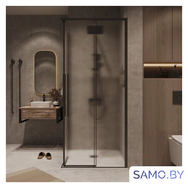 Душевой уголок Grossman Galaxy 90x90x195 300.K33.01.9090.21.02 (черный матовый/шиншилла стекло) - Изображение №19 — Интернет-магазин samo.by