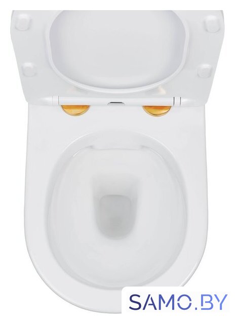 Унитаз подвесной Roxen Antares Gold в комплекте с инсталляцией StounFix Dual Fresh 6 в 1 968460 (кнопка: брашированное золото) - Изображение №11 — Интернет-магазин samo.by