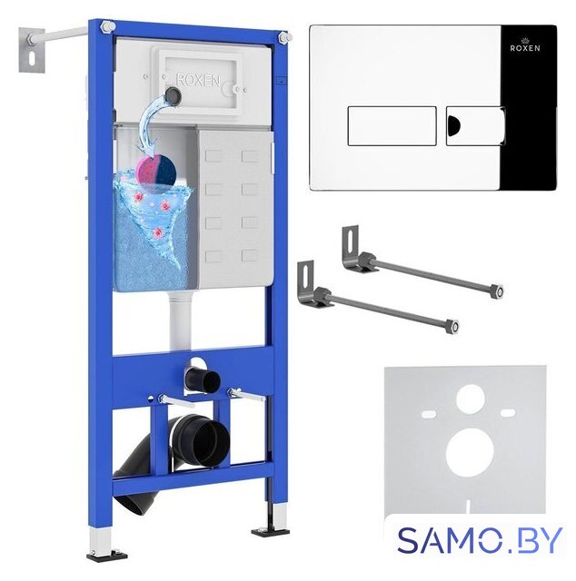 Инсталляция для унитаза Roxen StounFix Dual Fresh 852222 - Изображение №1 — Интернет-магазин samo.by