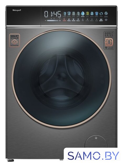 Стирально-сушильная машина Weissgauff WMD 58411 Direct Drive Inverter Premium Steam Grey - Изображение №1 — Интернет-магазин samo.by