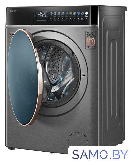 Стирально-сушильная машина Weissgauff WMD 58411 Direct Drive Inverter Premium Steam Grey - Изображение №21 — Интернет-магазин samo.by