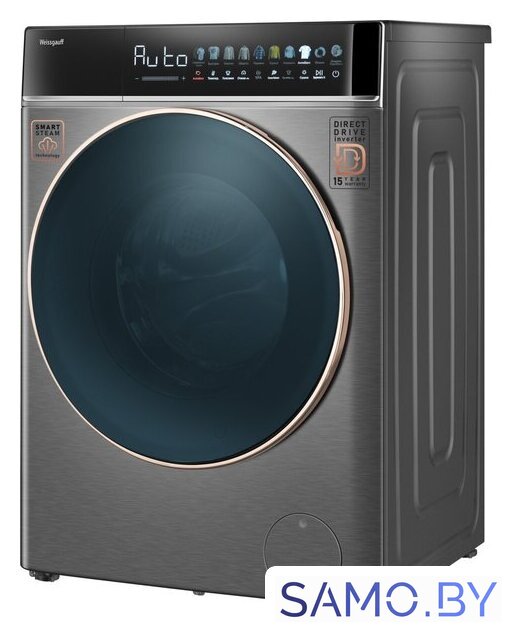 Стирально-сушильная машина Weissgauff WMD 58411 Direct Drive Inverter Premium Steam Grey - Изображение №20 — Интернет-магазин samo.by