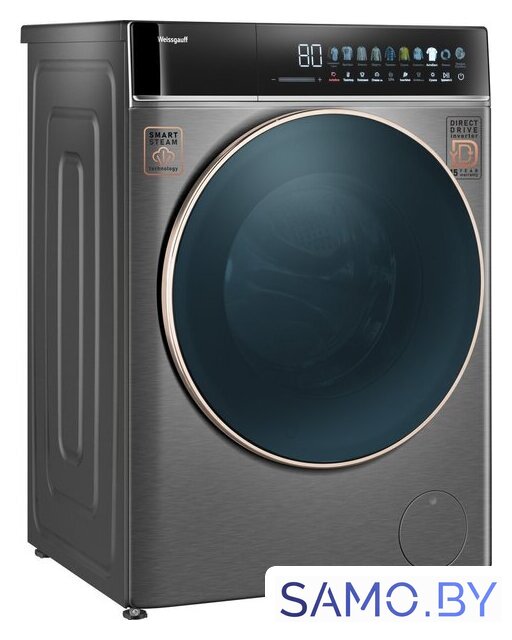 Стирально-сушильная машина Weissgauff WMD 58411 Direct Drive Inverter Premium Steam Grey - Изображение №19 — Интернет-магазин samo.by