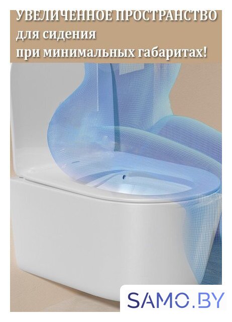 Унитаз подвесной Roxen Simple Compact в комплекте с инсталляцией StounFix Dual Fresh 6 в 1 911522 (кнопка: черный матовый) - Изображение №20 — Интернет-магазин samo.by