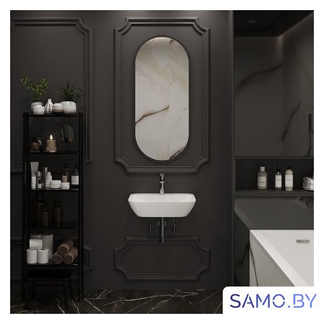 Умывальник Lavinia Boho Bathroom Sink Slim 33311113 с донным клапаном click-clack - Изображение №5 — Интернет-магазин samo.by