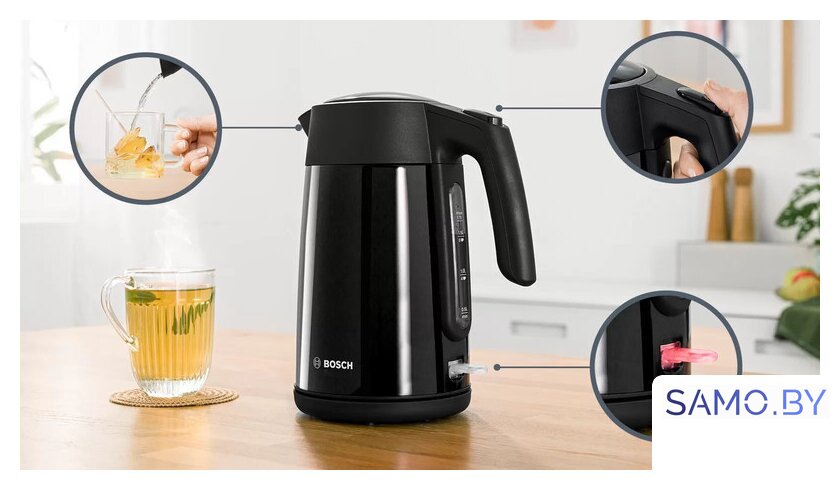 Электрический чайник Bosch TWK7L463 - Изображение №2 — Интернет-магазин samo.by