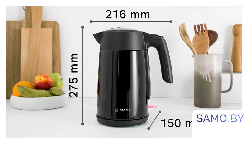 Электрический чайник Bosch TWK7L463 - Изображение №3 — Интернет-магазин samo.by