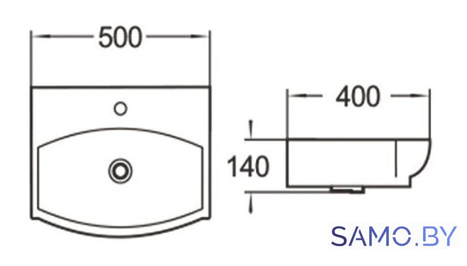 Умывальник SantiLine SL-2024 - Изображение №2 — Интернет-магазин samo.by