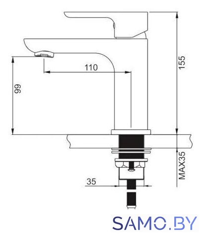 Смеситель Gappo G1048-9 - Изображение №2 — Интернет-магазин samo.by