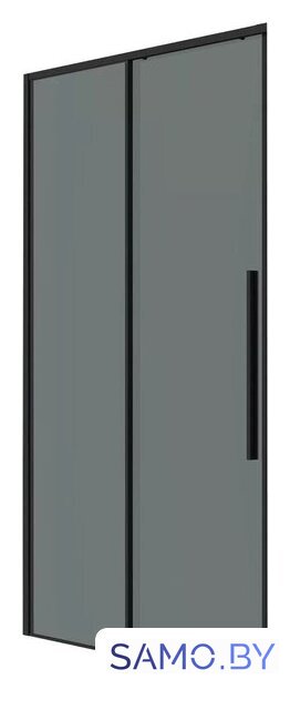 Душевая дверь Grossman Galaxy 100x195 1/2.K33.01.10.21.10 (черный матовый/тонированное стекло) - Изображение №1 — Интернет-магазин samo.by