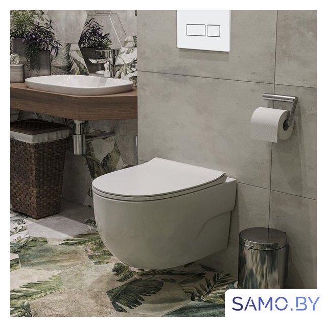 Унитаз подвесной Roxen Porto в комплекте с инсталляцией StounFix Dual Fresh 6 в 1 576390 (кнопка: белый глянец) - Изображение №13 — Интернет-магазин samo.by