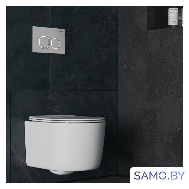 Унитаз подвесной Roxen Simple Compact в комплекте с инсталляцией StounFix Dual Fresh 6 в 1 919136 (кнопка: хром матовый) - Изображение №13 — Интернет-магазин samo.by