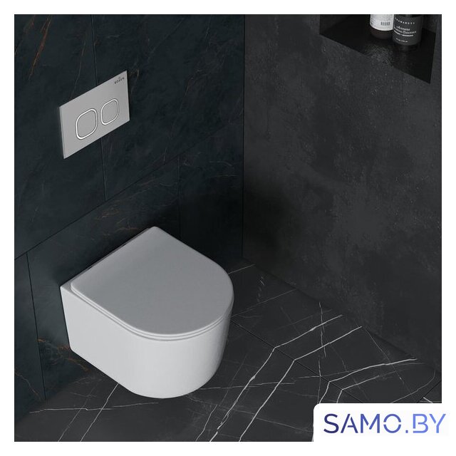 Унитаз подвесной Roxen Simple Compact в комплекте с инсталляцией StounFix Dual Fresh 6 в 1 919136 (кнопка: хром матовый) - Изображение №14 — Интернет-магазин samo.by