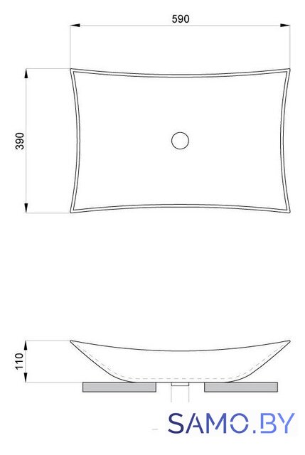 Умывальник Lavinia Boho Bathroom Sink Slim 33311112 - Изображение №6 — Интернет-магазин samo.by