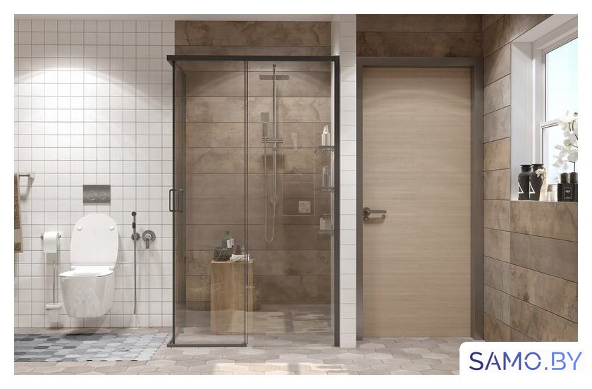 Душевой уголок Ambassador Queen Black 11011205R 120х80 - Изображение №3 — Интернет-магазин samo.by