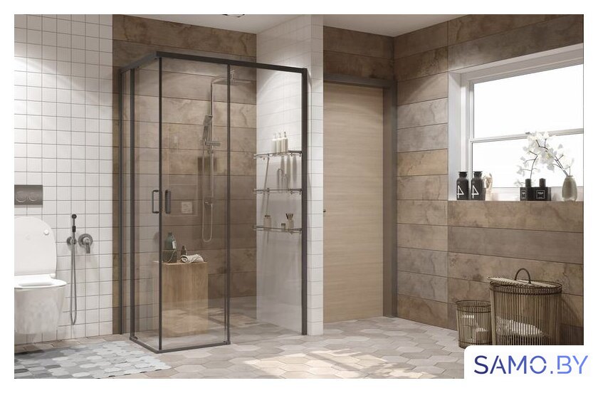 Душевой уголок Ambassador Queen Black 11011205R 120х80 - Изображение №2 — Интернет-магазин samo.by
